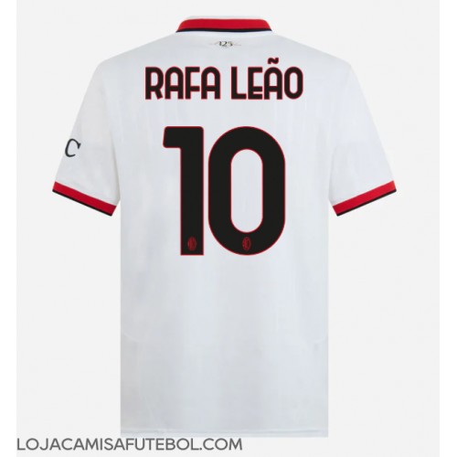 Camisa de Futebol AC Milan Rafael Leao #10 Equipamento Secundário 2024-25 Manga Curta